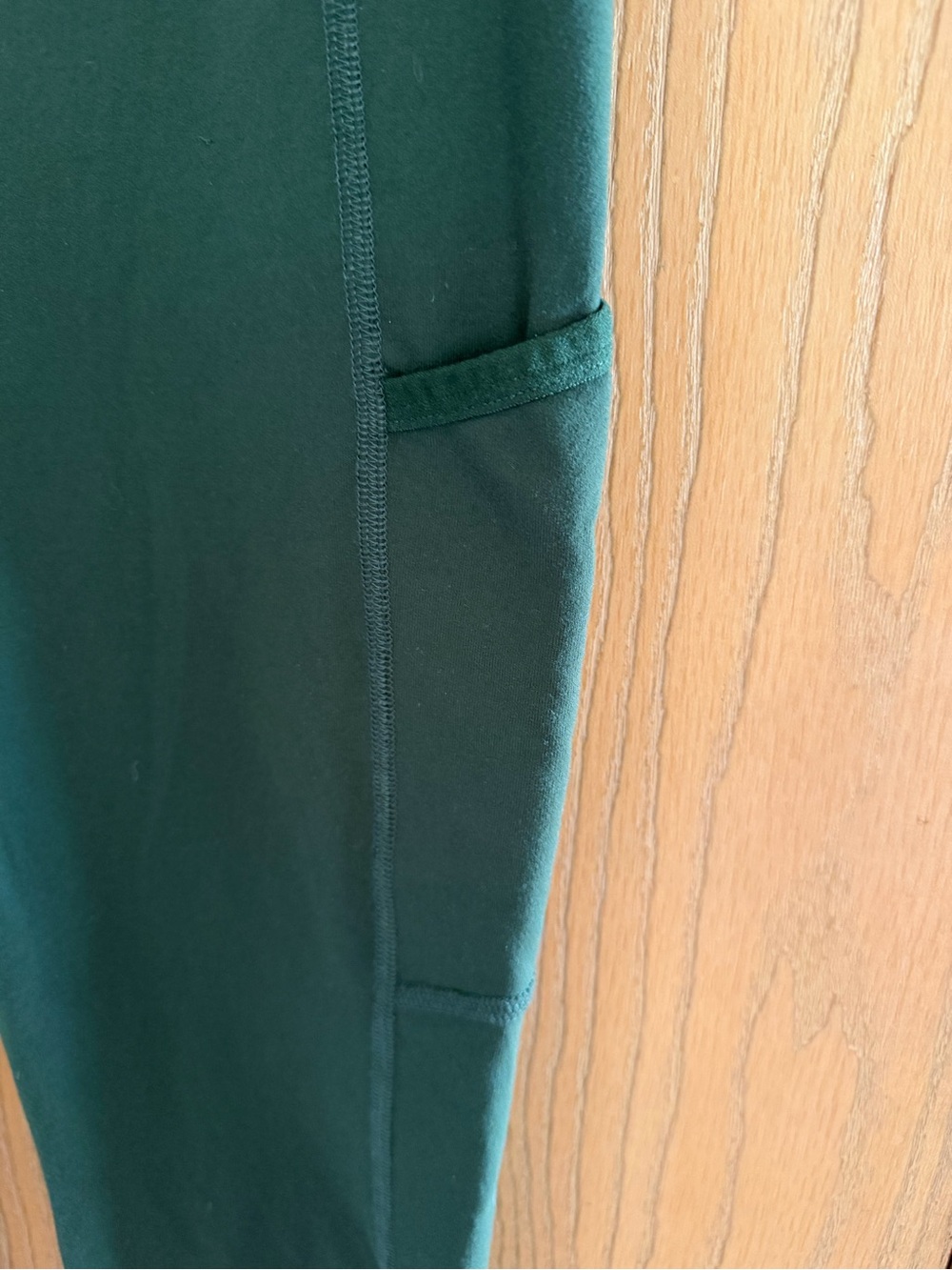 L.L.Bean Forest Green High-Rise Active Leggings with Side Pockets Women Size XS - Picture 4 of 11